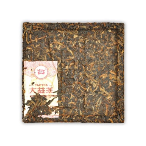 2020 Amber Square Brick Pu'er Tea Ripe Tea Dayi Tea Yunnan Menghai Tea Factory 60g - Image 3