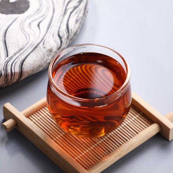 2019 Laotongzhi Lianggong Changling Pu'er Ripe Cake 400g - Image 4