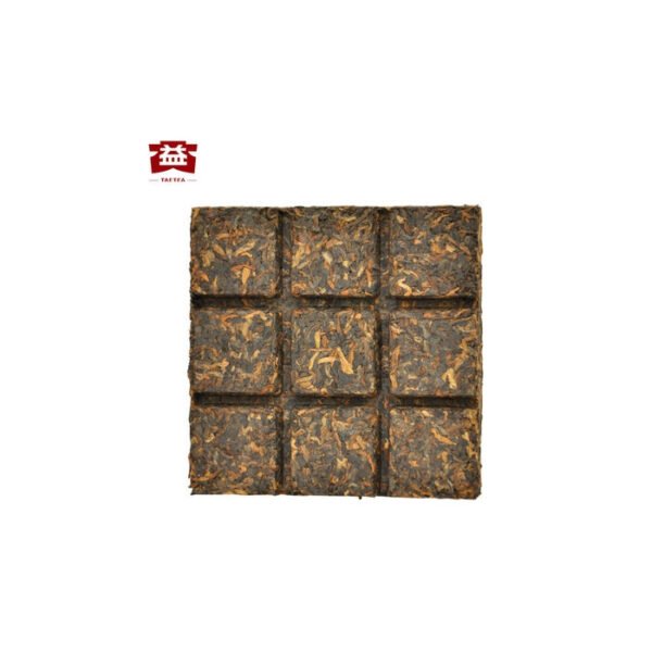 2020 Amber Square Brick Pu'er Tea Ripe Tea Dayi Tea Yunnan Menghai Tea Factory 60g - Image 2