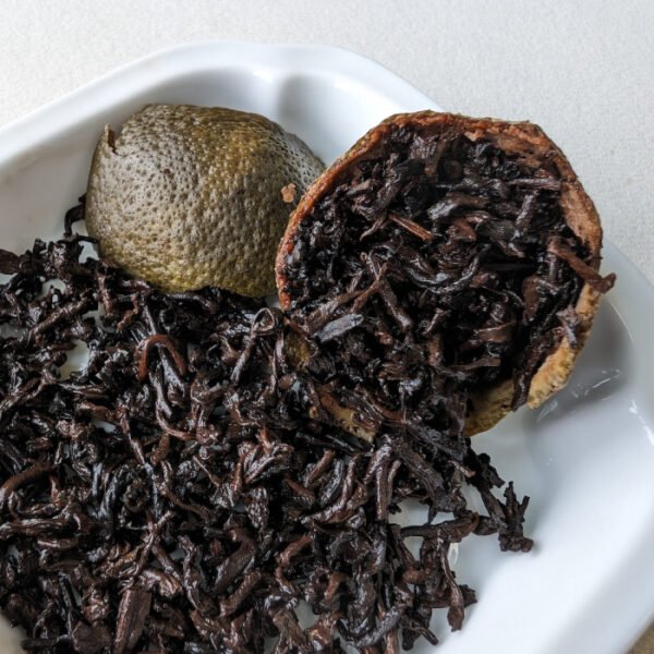 2018 Premium Xiao Qing Gan Tea (Pu Erh Stuffed Mini Tangerine) - Image 7